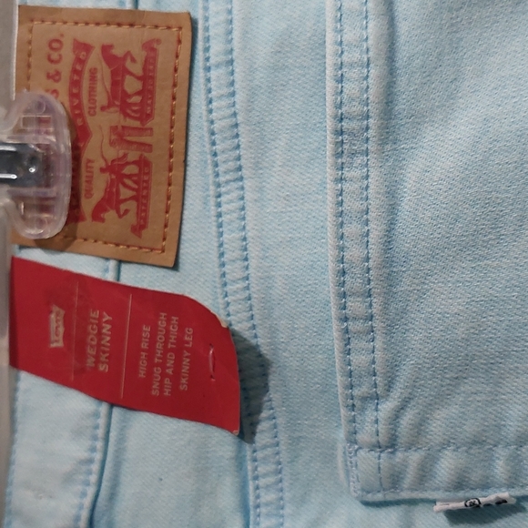 Levi's wedgie skinny jeans stonewash ice aqua - Picture 5 of 14